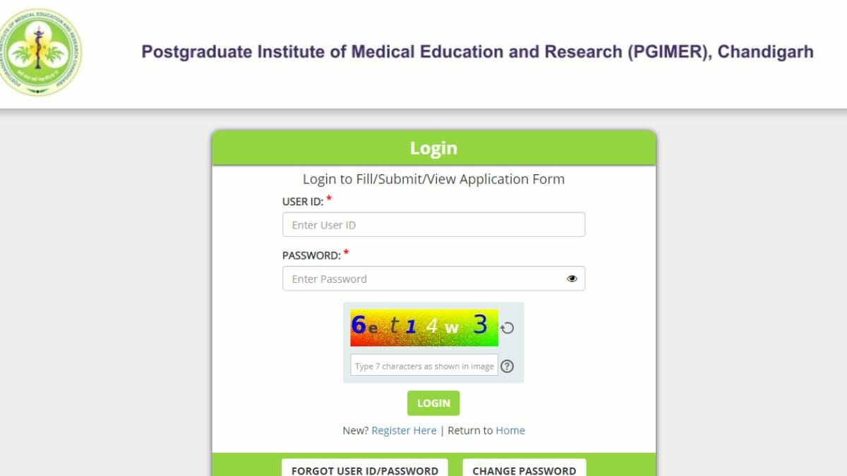 PGIMER BSc Nursing Admit Card 2023