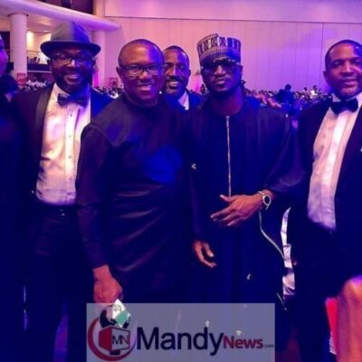 Paul Okoye With PDP Vice Presidential Candidate, Peter Obi