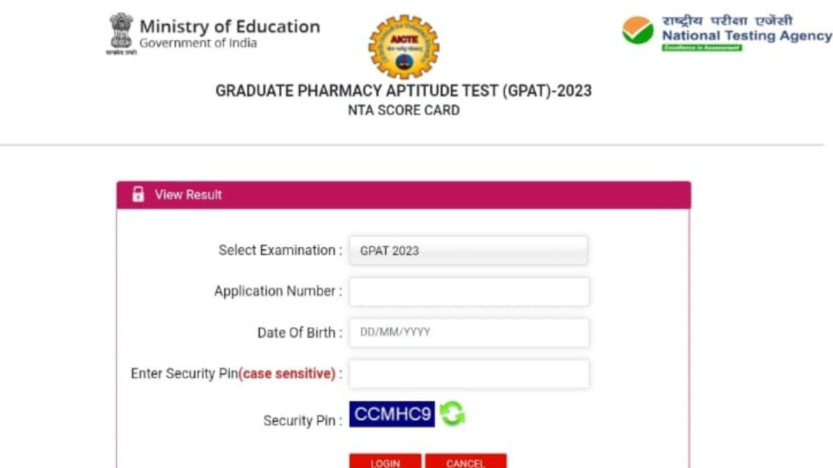 GPAT Result 2023 Announced