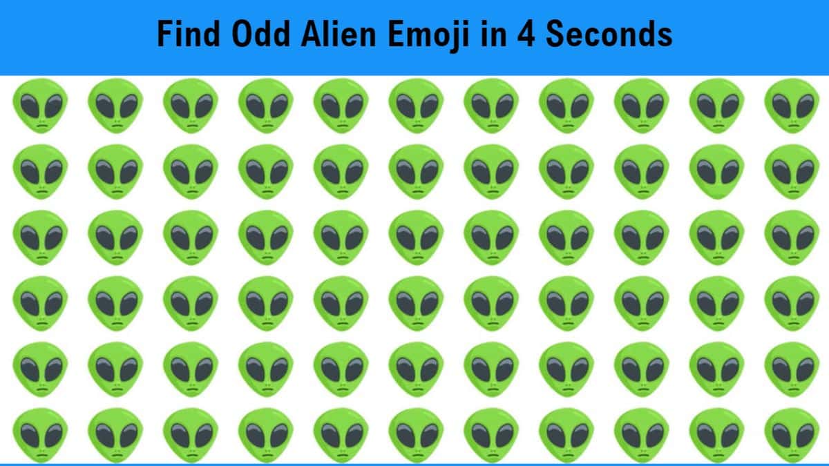 Find Odd Alien Emoji in 4 Seconds