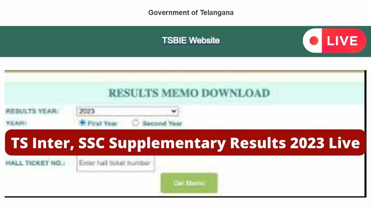 TS SSC Inter Supply Result 2023 LIVE Updates