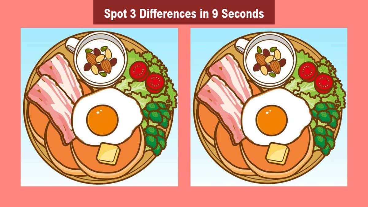 Spot 3 Differences in 9 Seconds