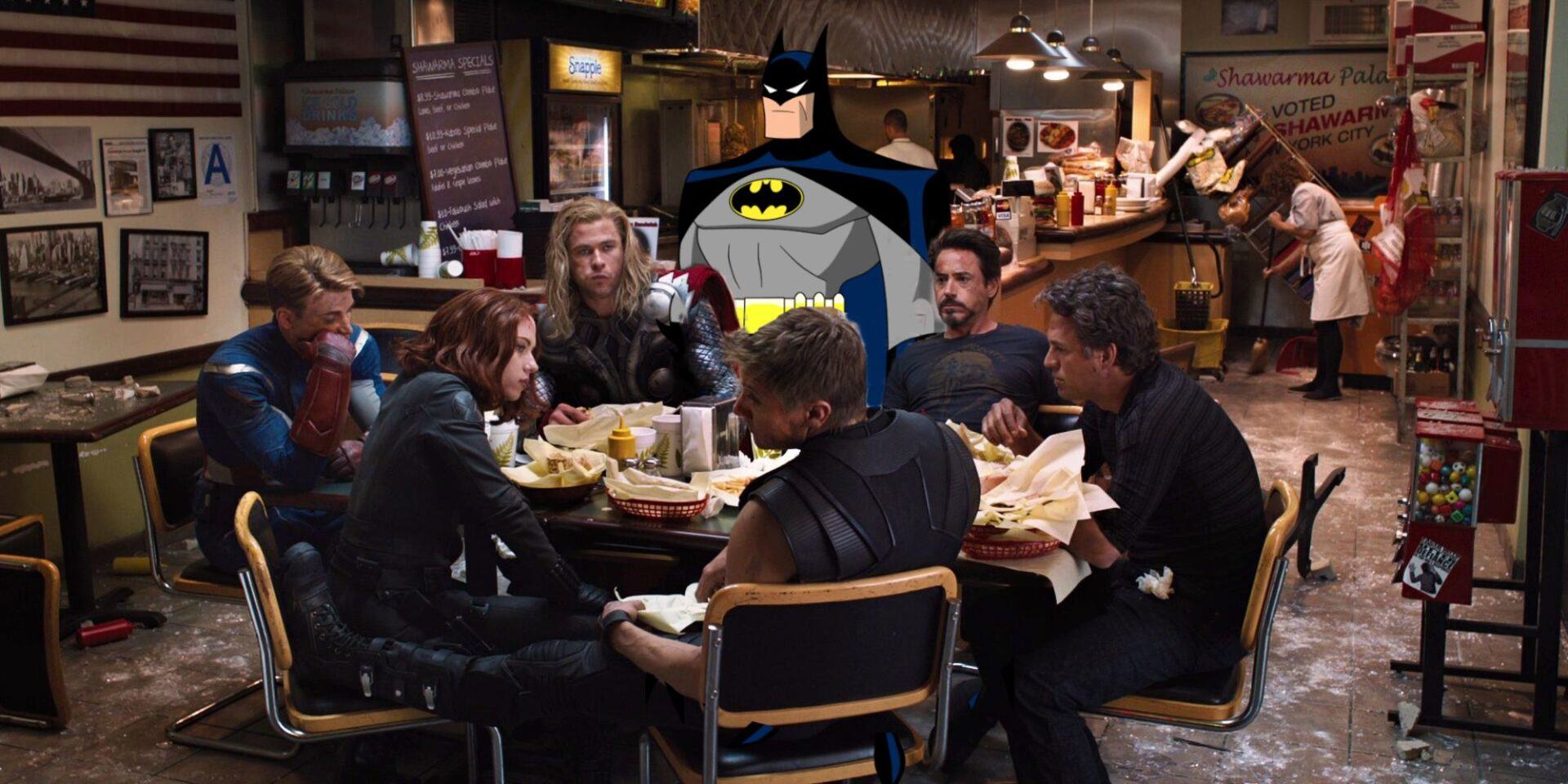 The Avengers' Shawarma Scene Gets New Meaning, Thanks To DC