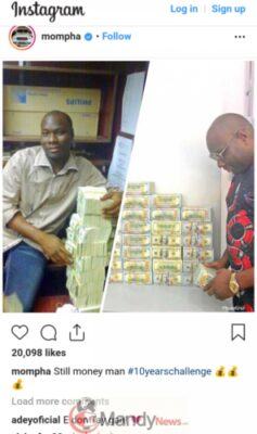 “The Money Man” – Mompha Shares 10 Years Throwback Photo