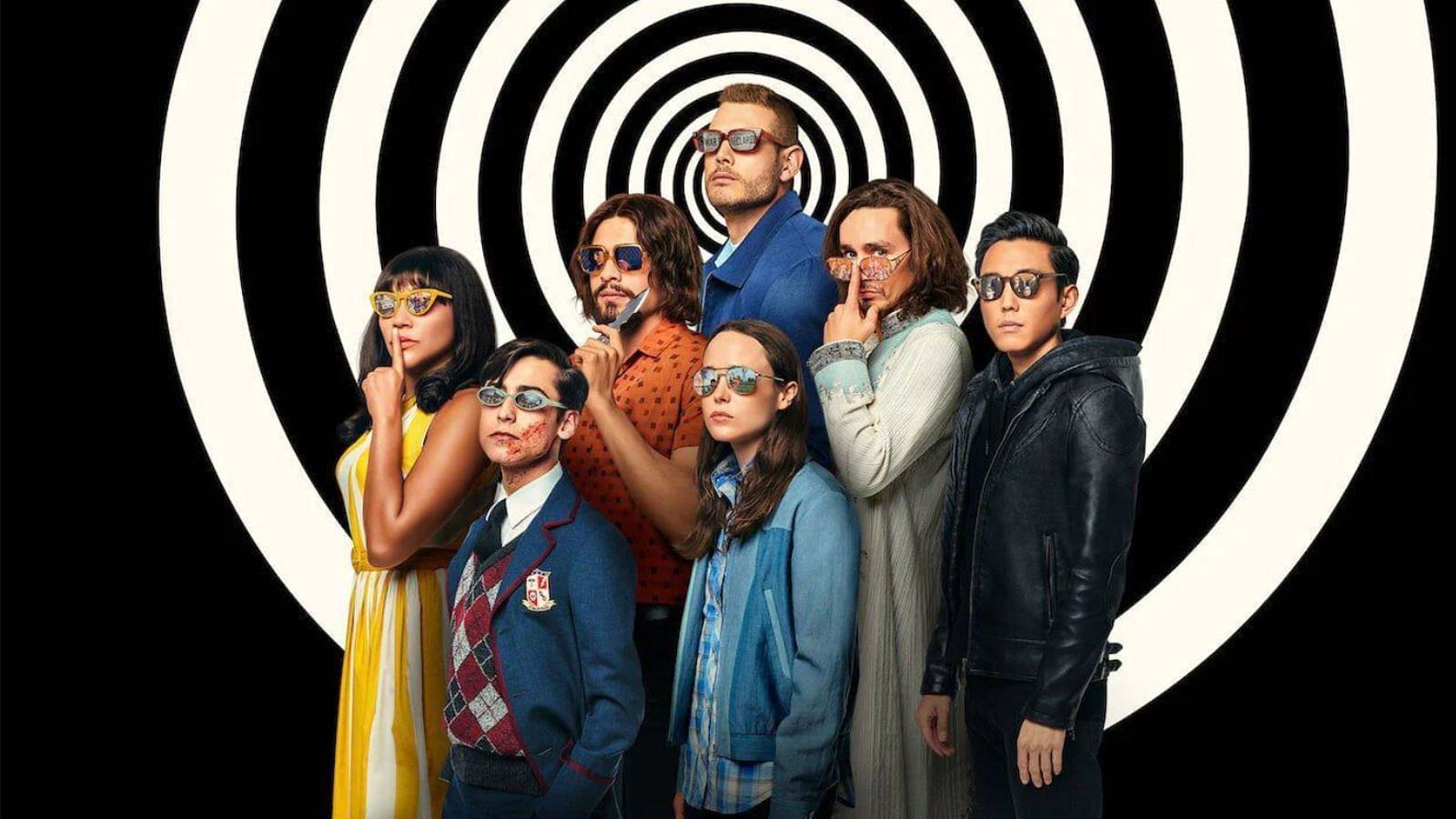 The cast of The Umbrella Academy (Image via Pinterest)