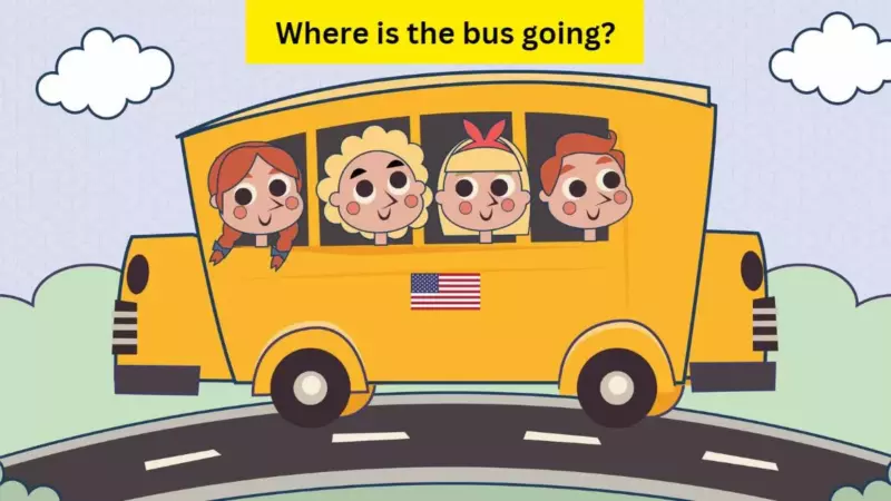 This brainteaser will definitely play with your brain.  And only the sharpest minds can detect the direction the bus is going in a given time.  Let's test your mind.