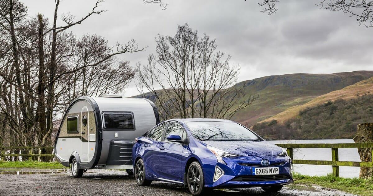 Toyota's Prius hybrid features a towing package for the first time ever