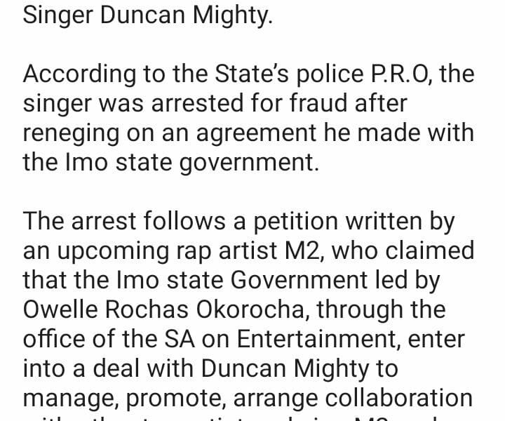 UPDATED: Why We Arrested Duncan Mighty – Police