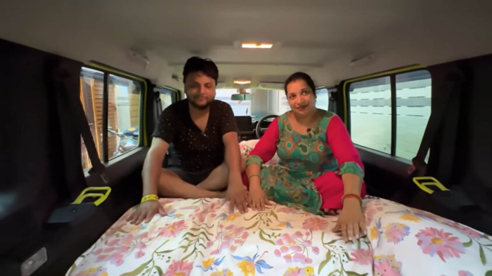 ‘Jugaad knows no bound’: Man turns car into cosy bedroom