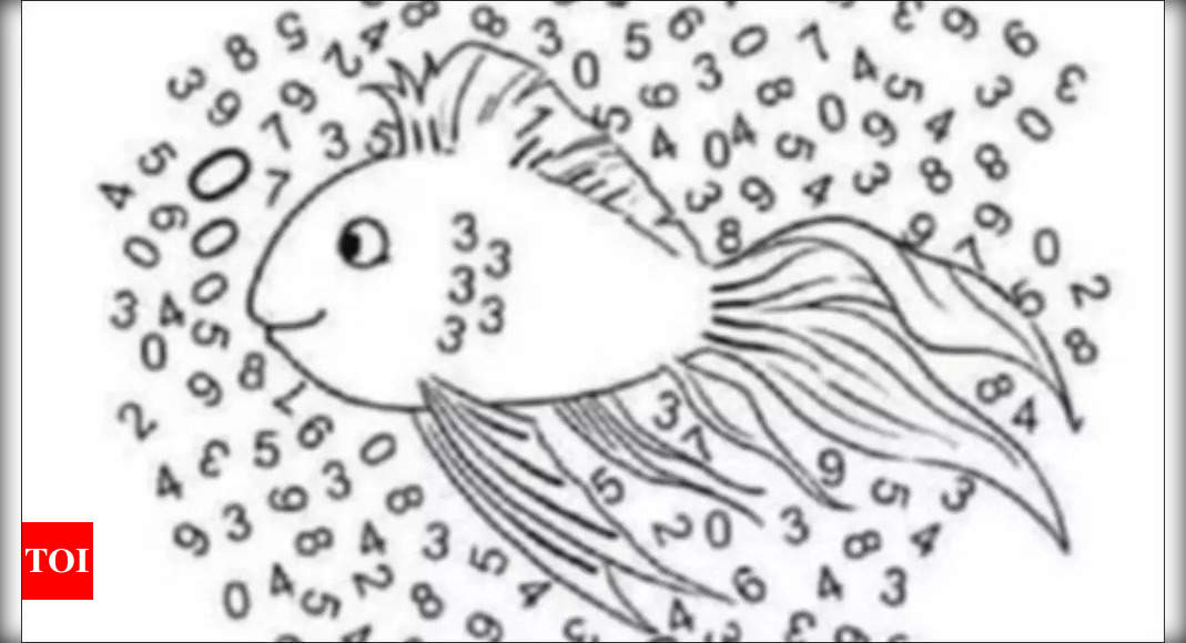 Optical Illusion: Can you spot the number '1' in this mind-boggling fish brain teaser?