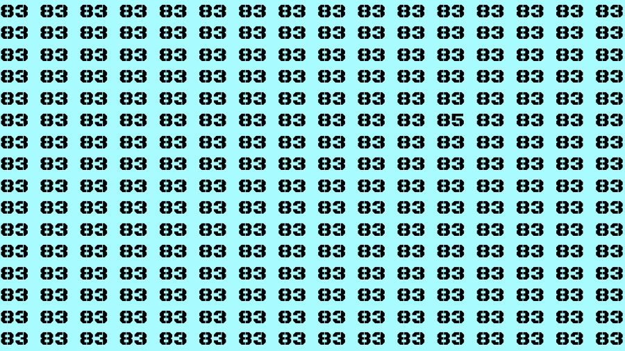 If you have Sharp Eyes Find the number 65 in 20 Secs