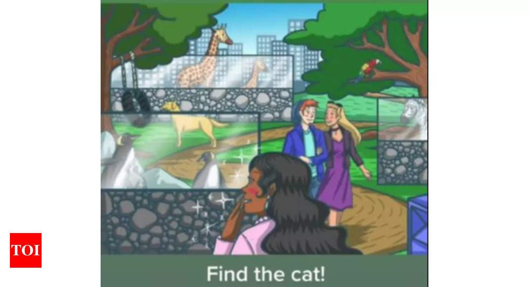 Optical Illusion: Find the cat among these zoo animals in 20 seconds