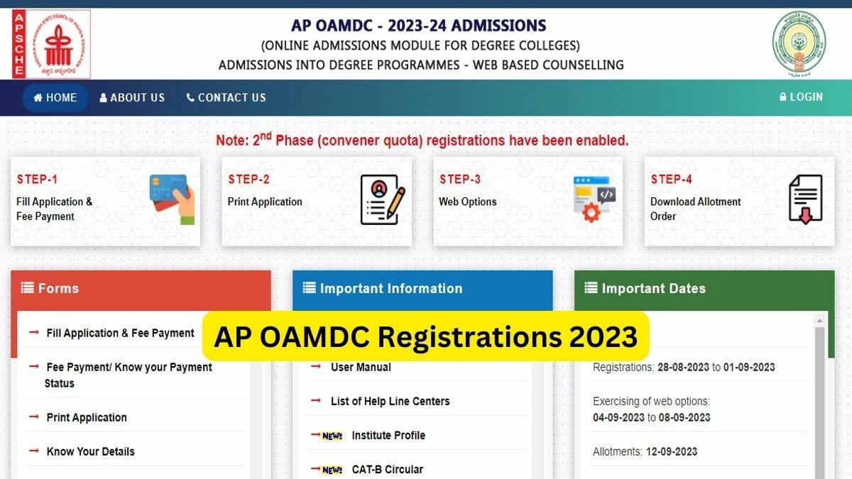 AP OAMDC Counselling 2023