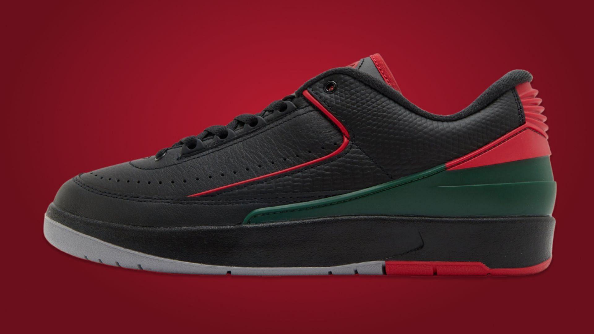 Air Jordan 2 Low Christmas shoes (Image via Sole Retriever)