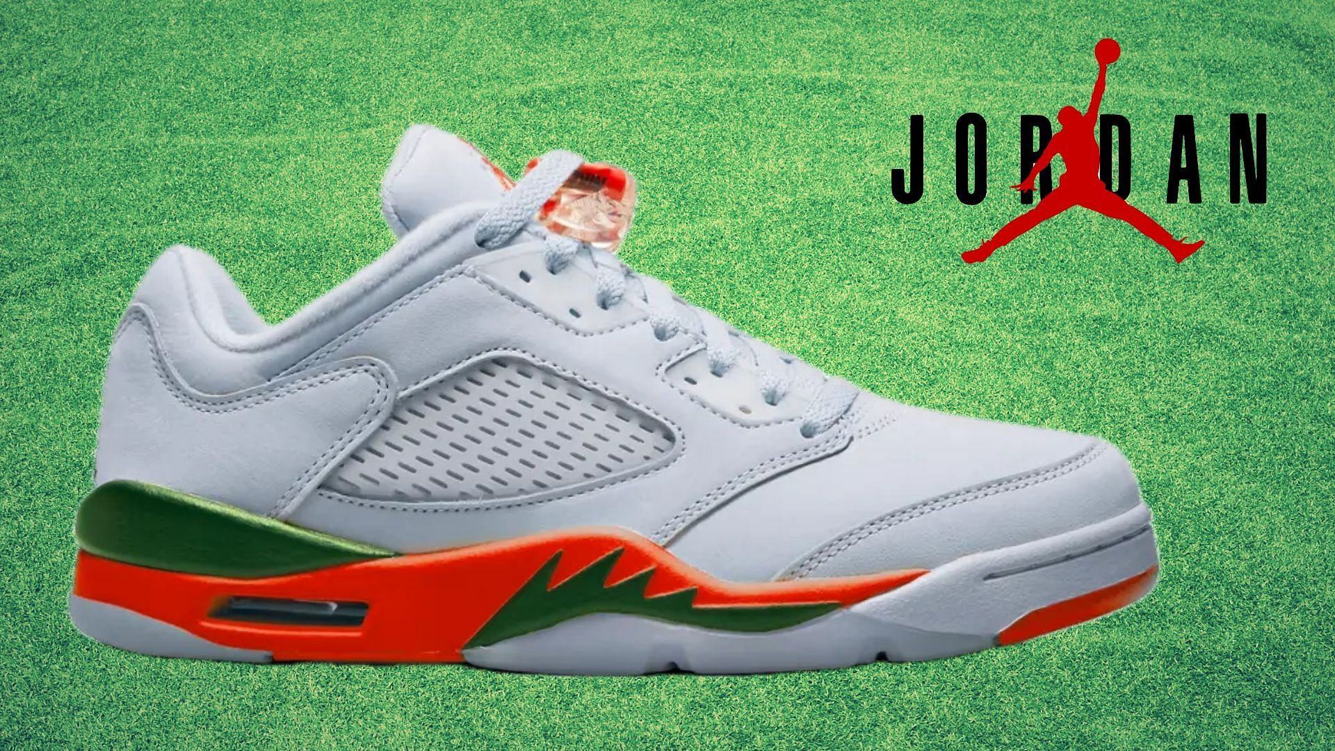 Air Jordan 5 Low Hurricanes mockup (Image via House of Heat)