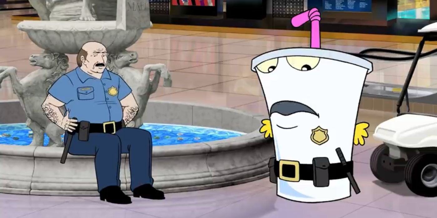 Aqua Teen Hunger Force Spinoff Clip Shows Master Shake as a Mall Cop