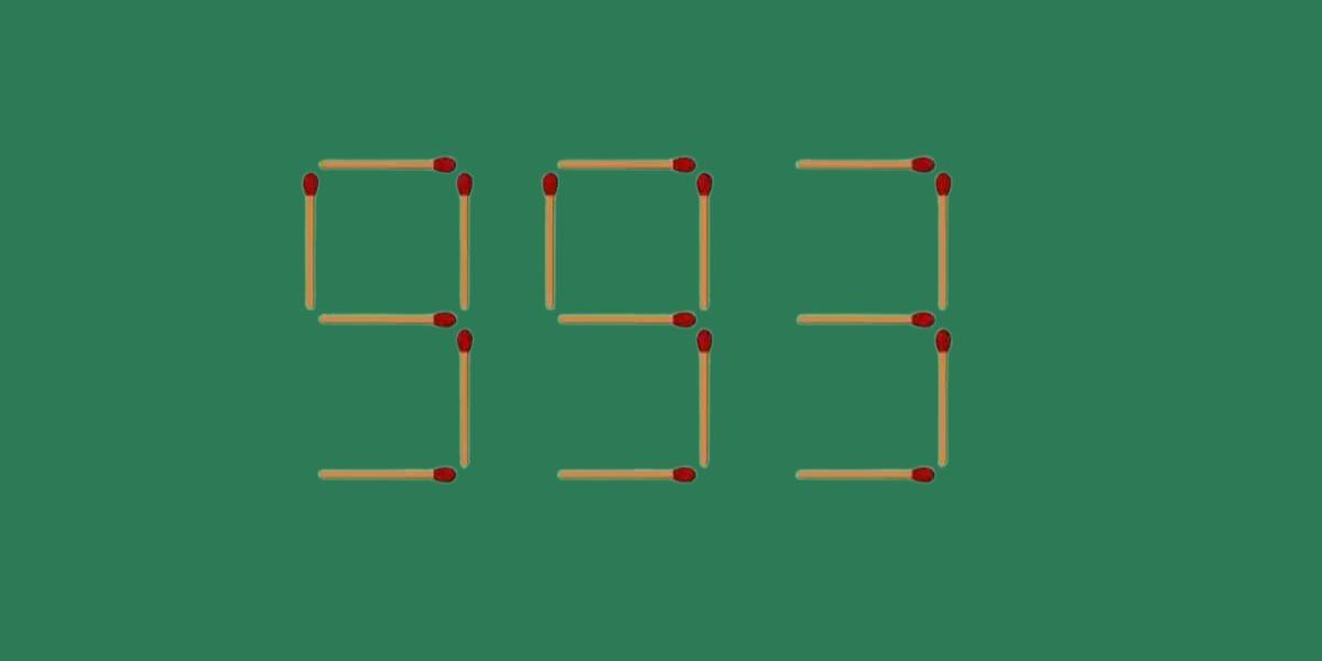 Brain teaser: Only the smartest can make the smallest number from 2 matches in 25 seconds max!