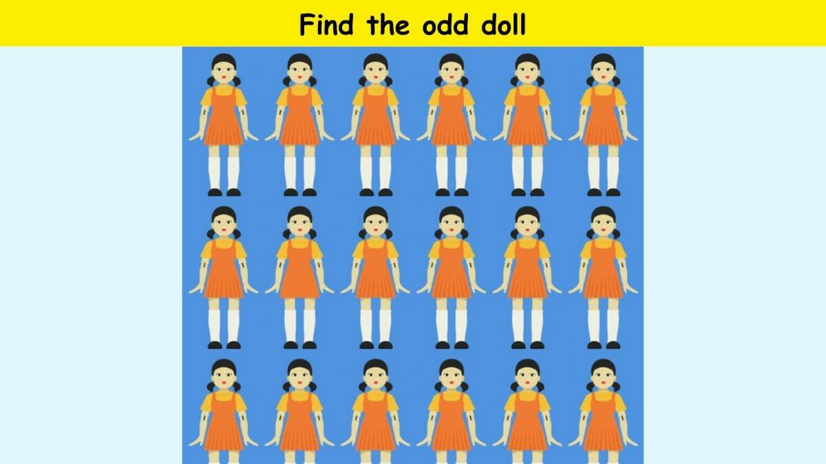 Find the odd doll in 7 seconds