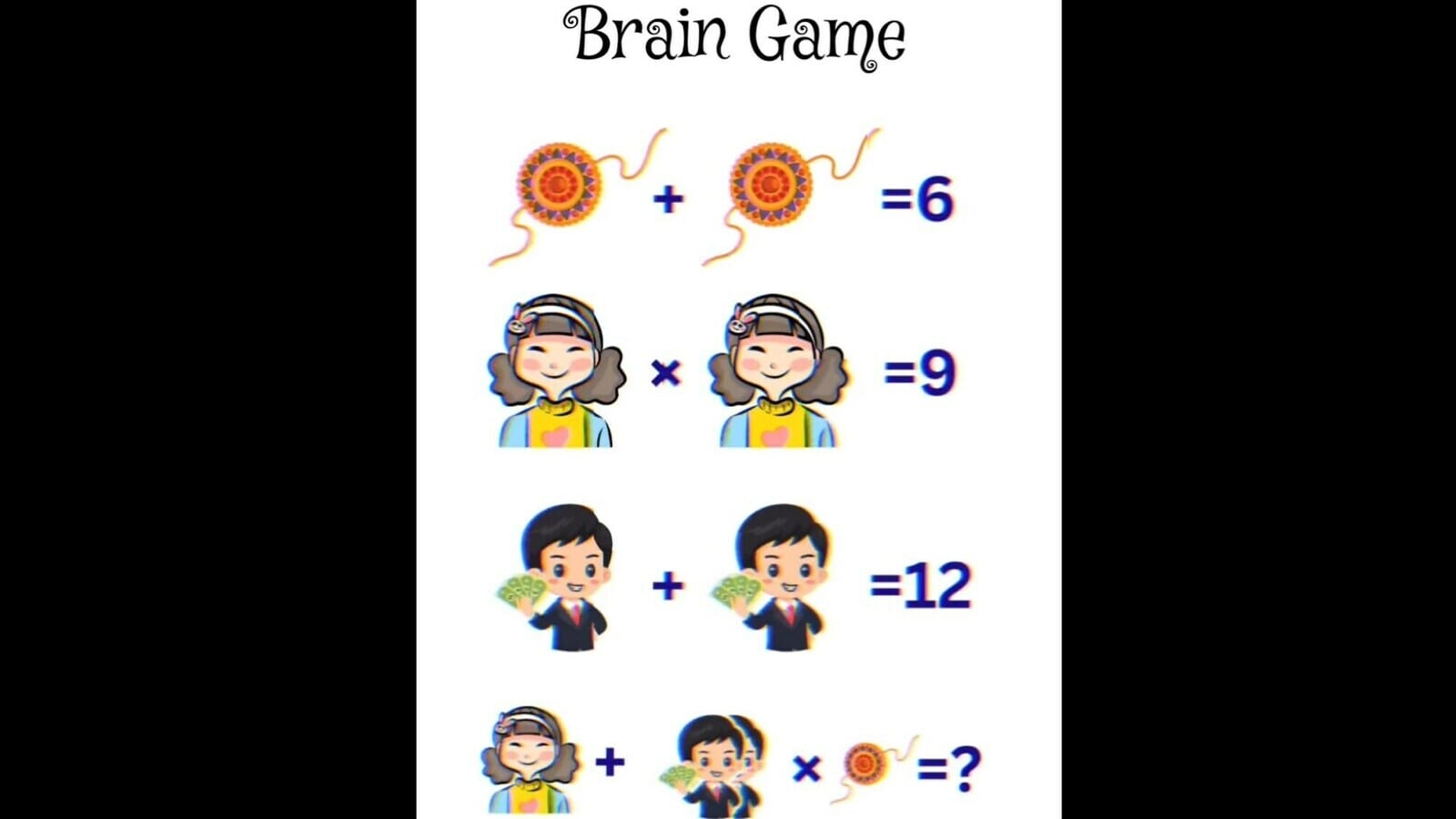 Can you solve this Raksha Bandhan-related brain teaser in 7 seconds?