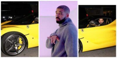 Drake Shows Off His Latest $7M Ferrari La Ferrari Sports Car (Photos)