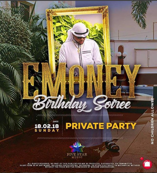 E-money Celebrates His 36th Birthday Today