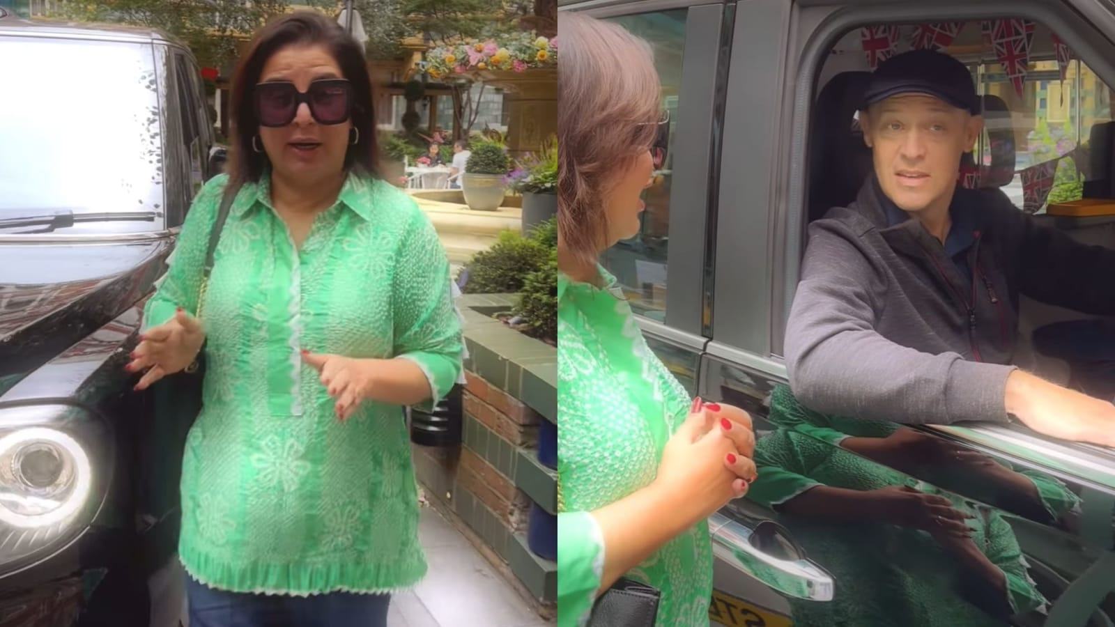 Farah Khan asks London cab driver, ‘Lokhandwala chaloge.’ Watch how he reacts