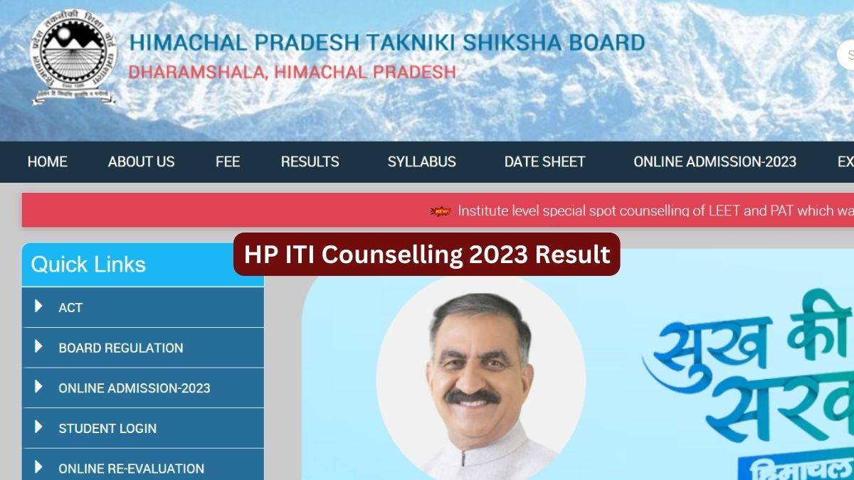 HP ITI Counselling 2023 Result