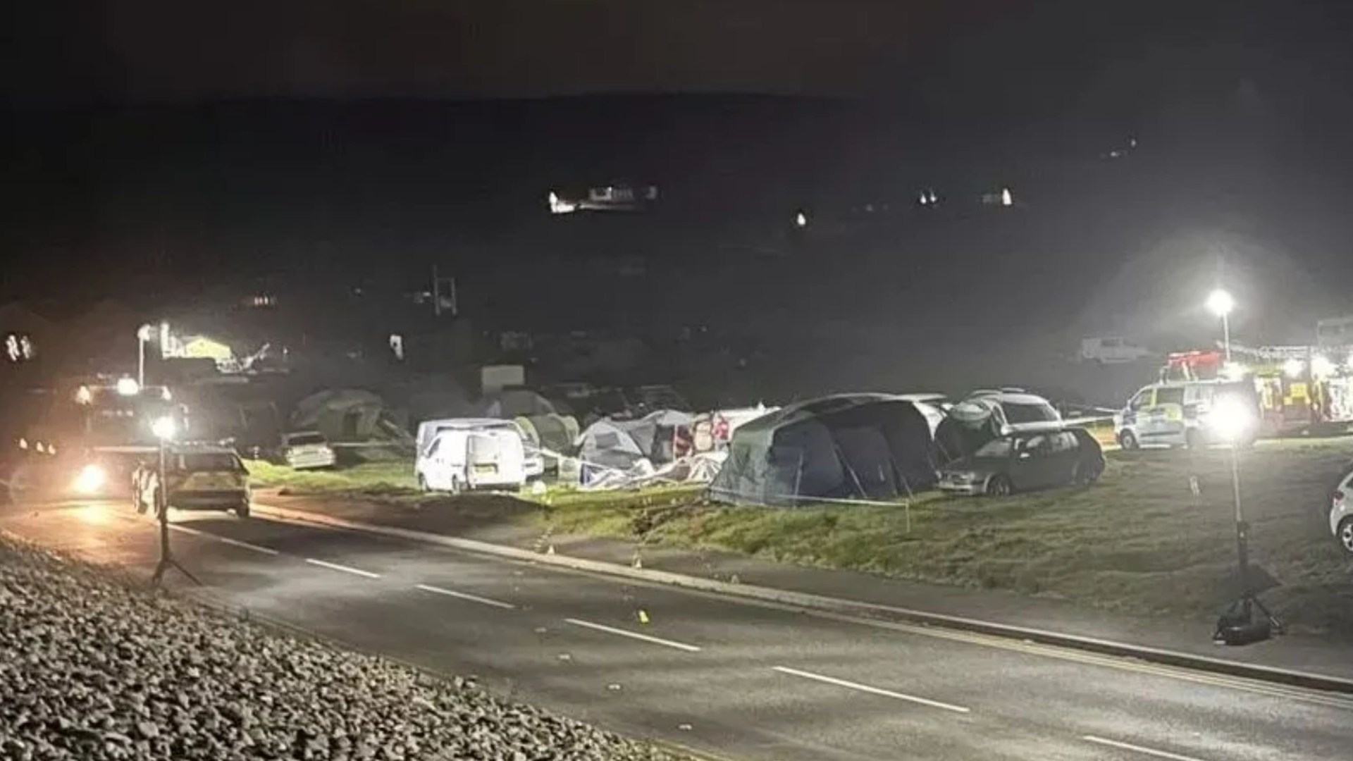 Horror crash leaves nine hurt after car veers off road & ploughs into Newgale campsite - while baby makes miracle escape