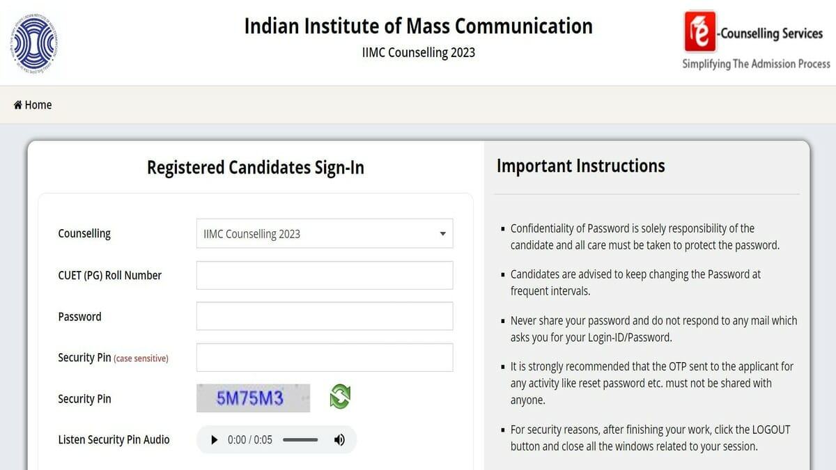 IIMC round 3 seat allotment list 2023 at iimc.admissions.nic.in