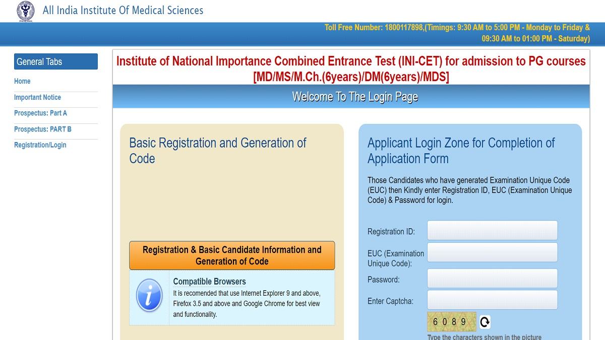 INI CET 2023 Open Round Allotment