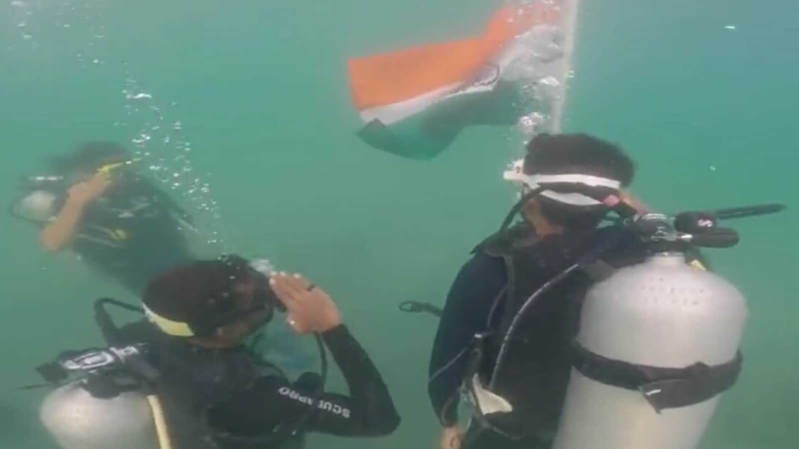 Independence Day 2023: Indian Coast Guard hoists flag underwater. Watch