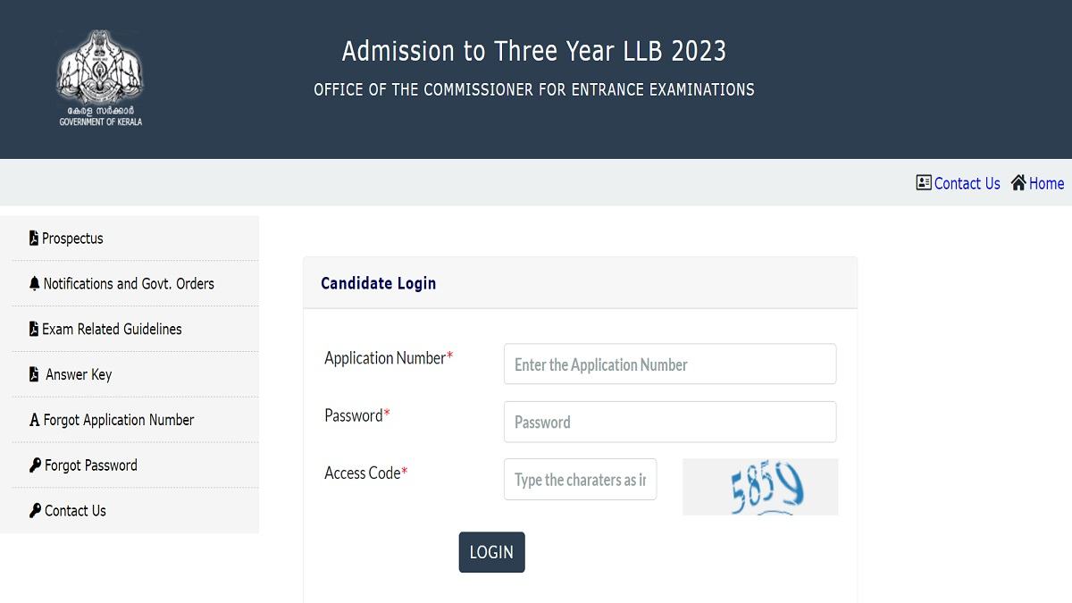 KLEE 2023 3 year LLB provisional answer key