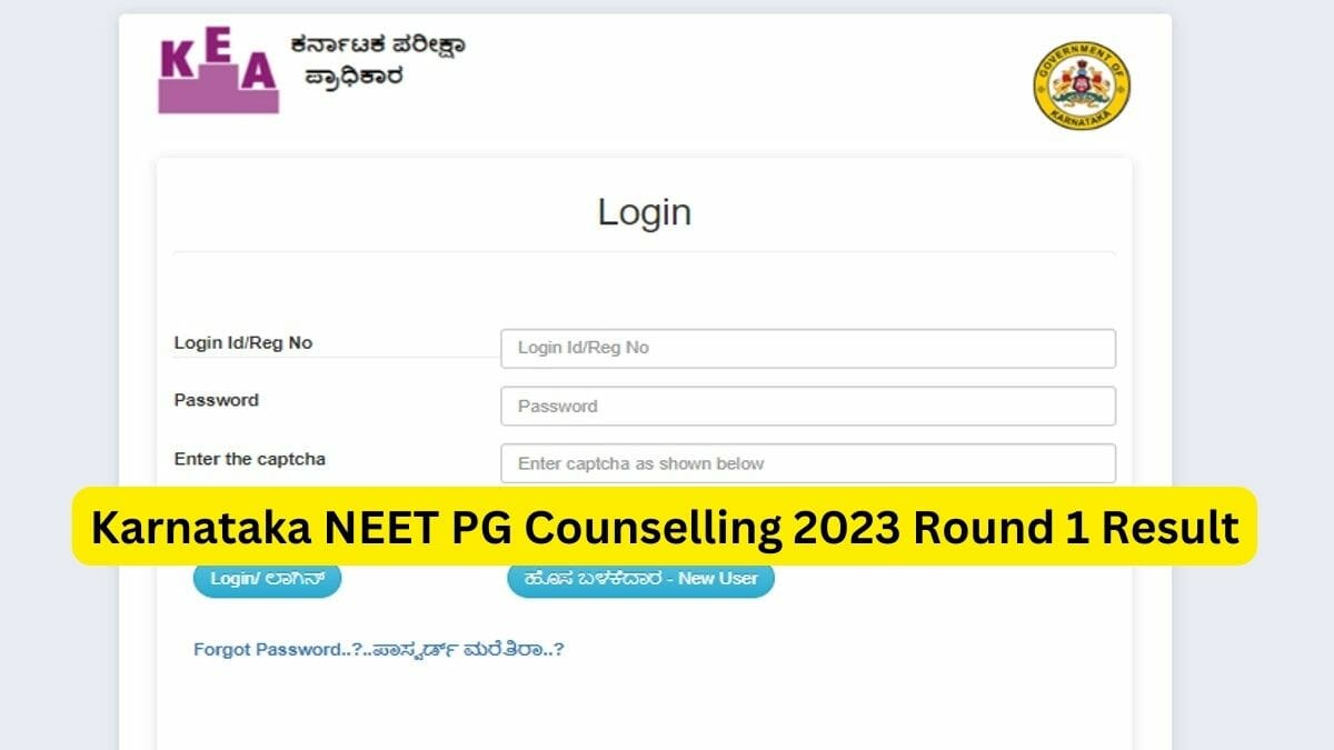 Karnataka NEET PG Counselling 2023