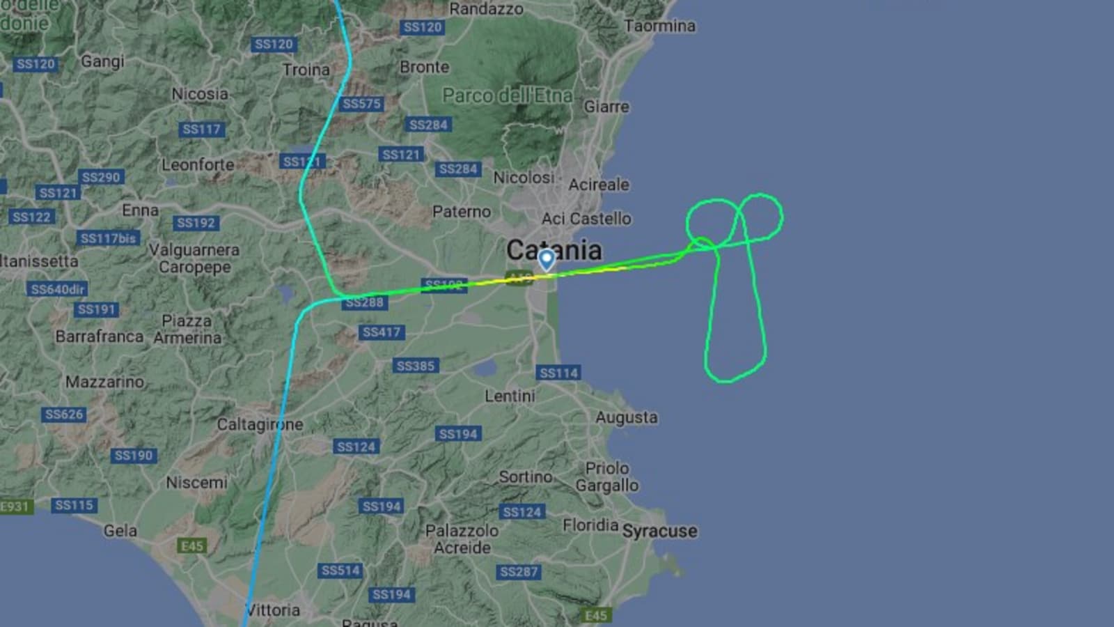 Lufthansa pilot 'draws' 24 km long giant penis in the sky over plane diversion