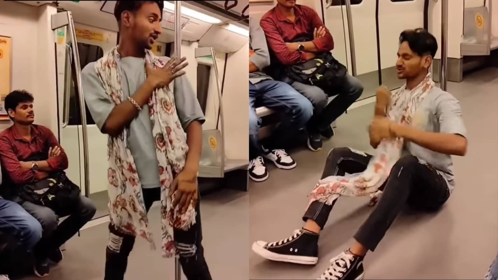 Man dances to Choli Ke Peeche Kya Hai on Delhi Metro, video sparks chatter online