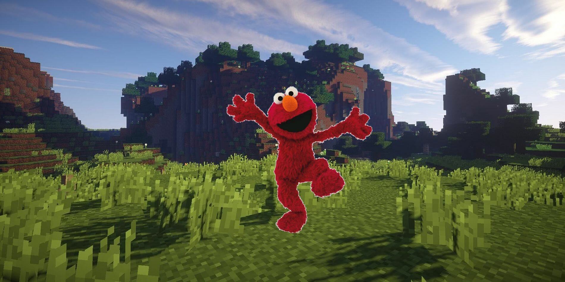 Minecraft Player's Scary Elmo Build Is Tickle-Me Terrifying