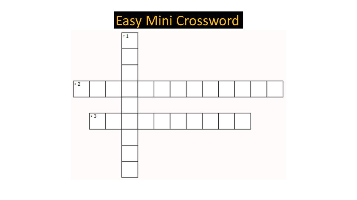 Jagran Josh Mini Crossword