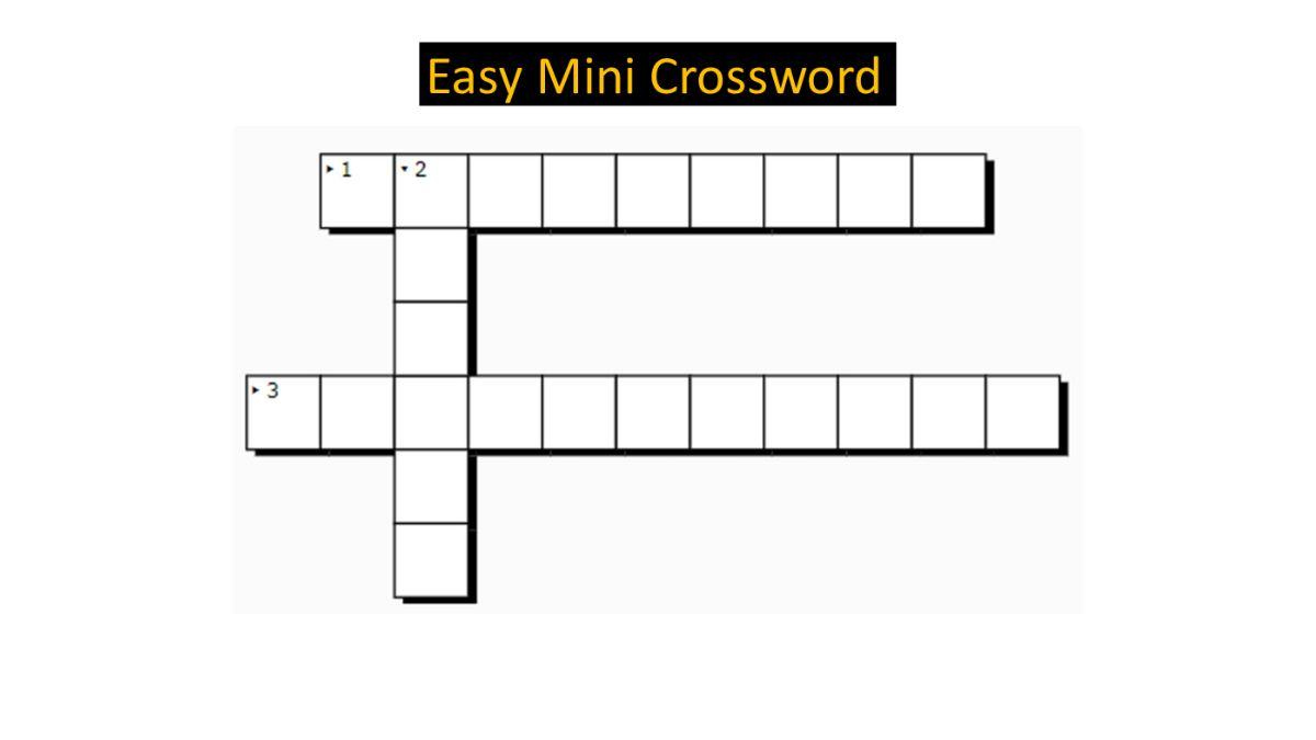 Jagran Josh Mini Crossword