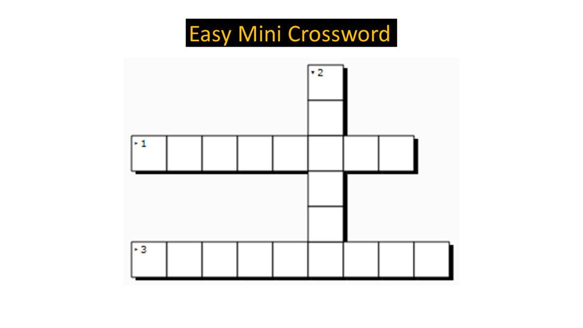 Jagran Josh Mini Crossword