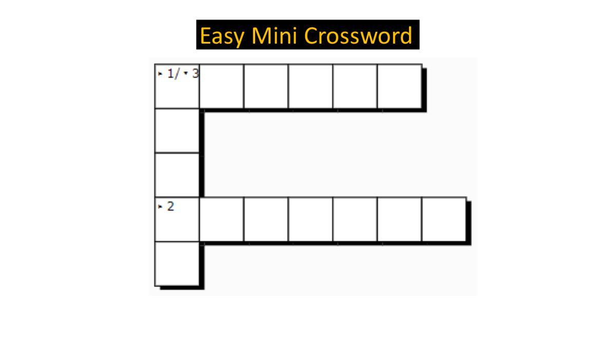 Jagran Josh Mini Crossword