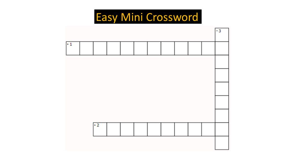 Jagran Josh Mini Crossword