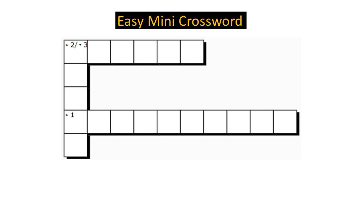 Jagran Josh Mini Crossword