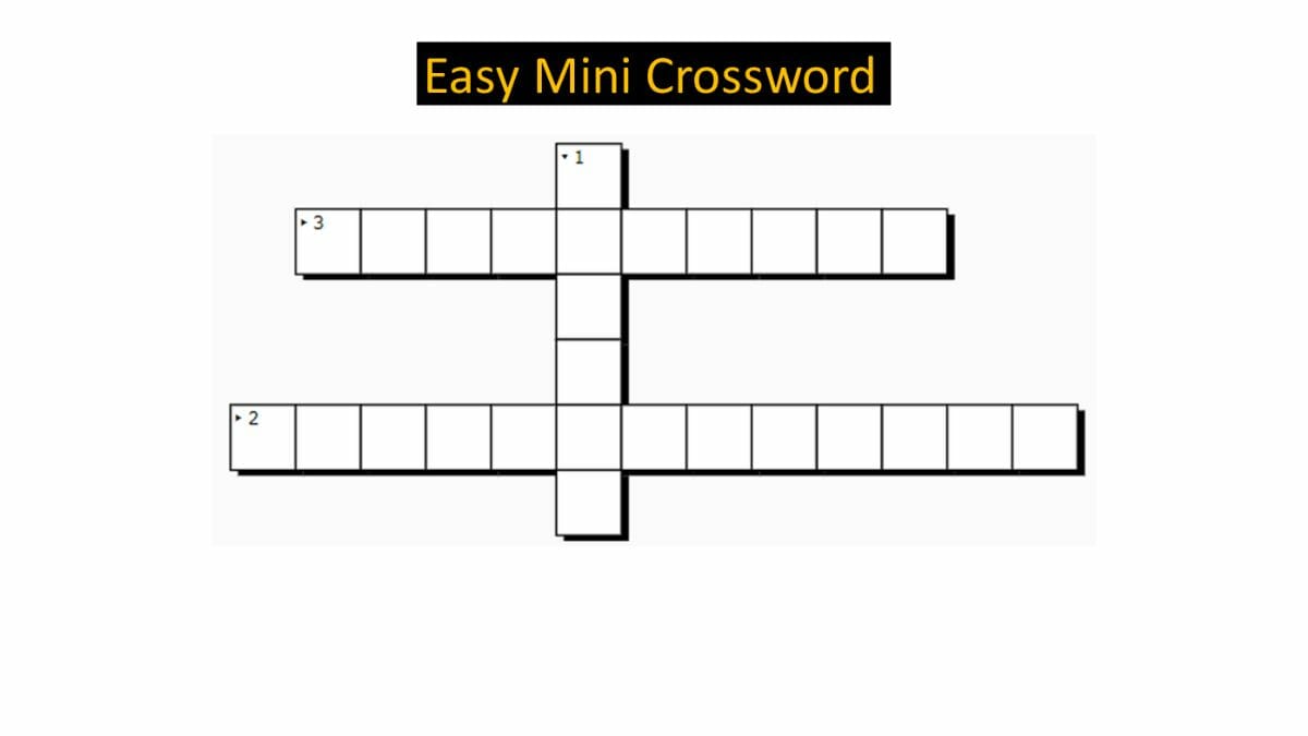 Jagran Josh Mini Crossword