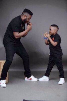 Music Producer, Samklef Shares Lovely Photo With His Son & Wife