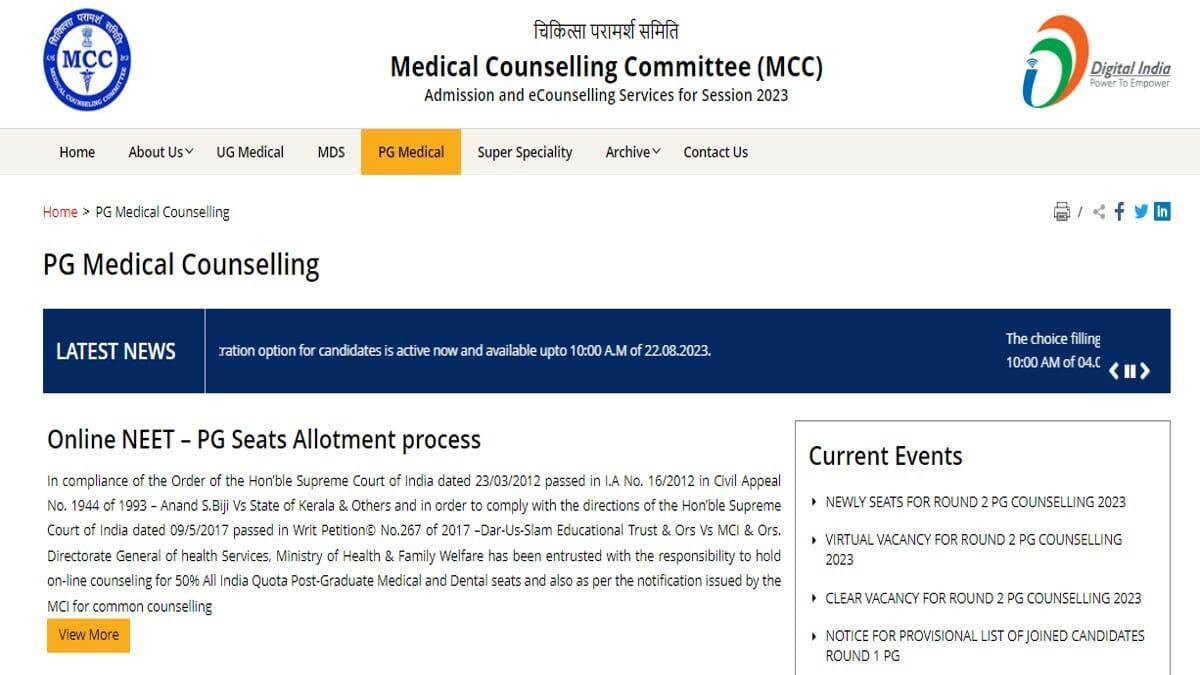 NEET PG Counselling Round 2 Result 2023