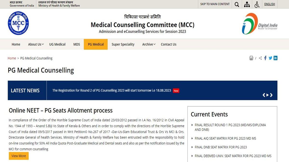 NEET PG Counselling 2023