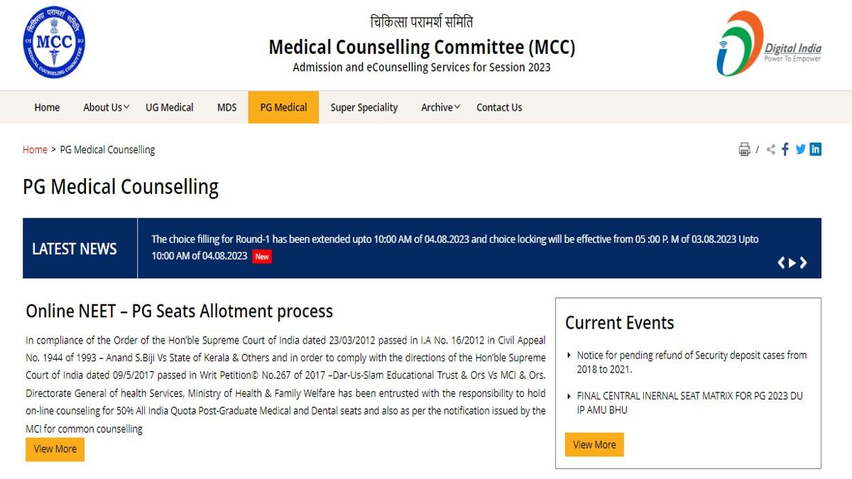 NEET PG Counselling 2023