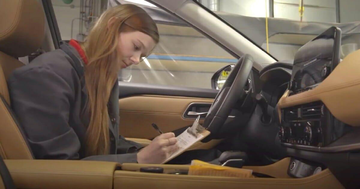 Nissan employs certified smellers to check the odor of its new cars