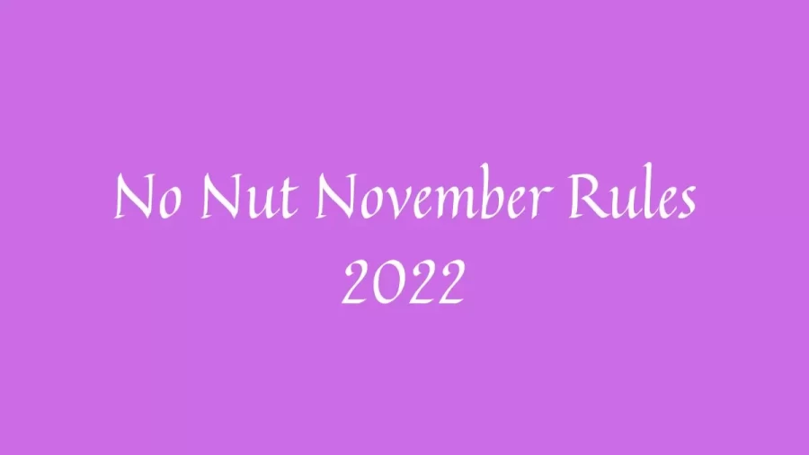 No Nut November Rules 2022, What Is No Nut November? Why Is It No Nut November? What Happens If You Fail No Nut November?