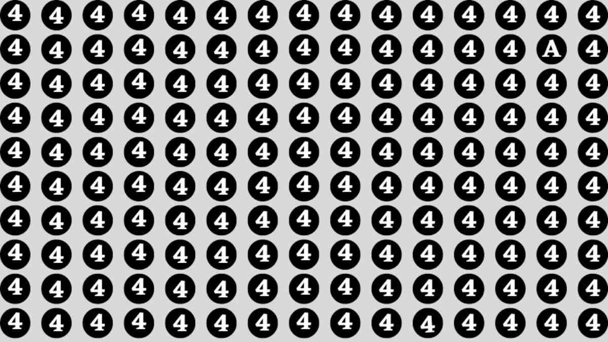 Only 1% People With Sharpest Vision Can Find The Letter A Within 3 Seconds!